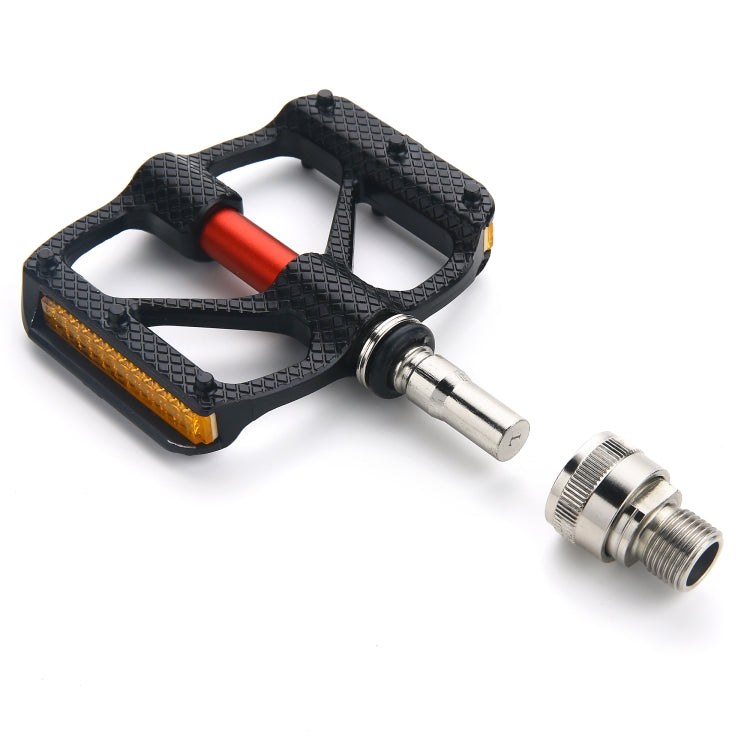 QR610 1 Pair Carbon Fiber Bicycle Quick Release Pedals(Red Axis) - Pedals by PMC TechLife | Online Shopping South Africa | PMC TechLife