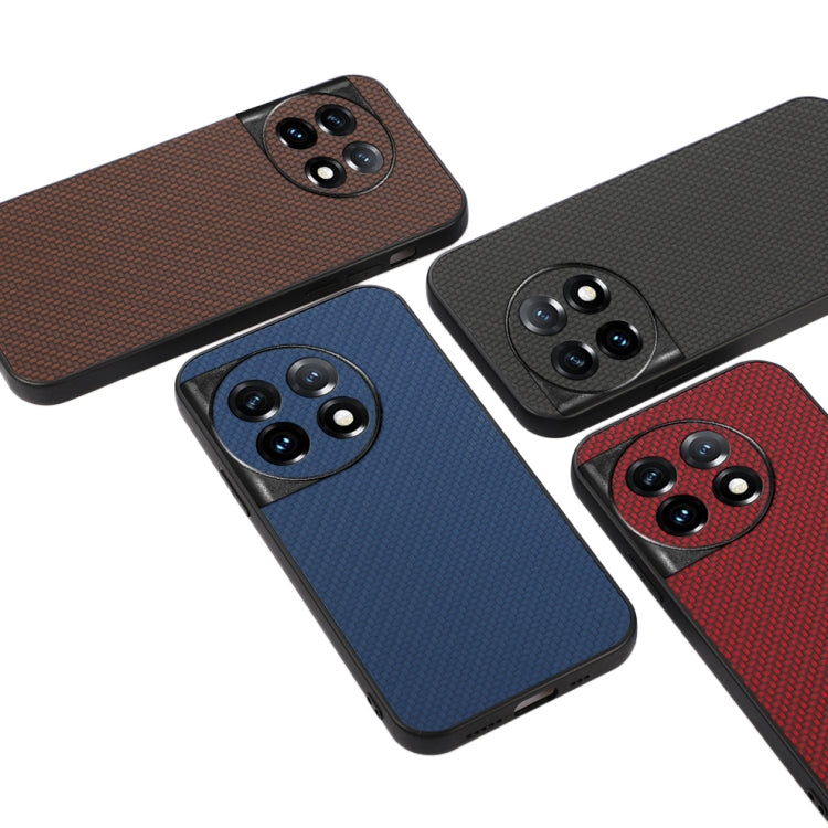 For OnePlus Ace 2 / 11R Accurate Hole Carbon Fiber Texture PU Phone Case(Red) - free shipping - PMC TechLife - Order now!