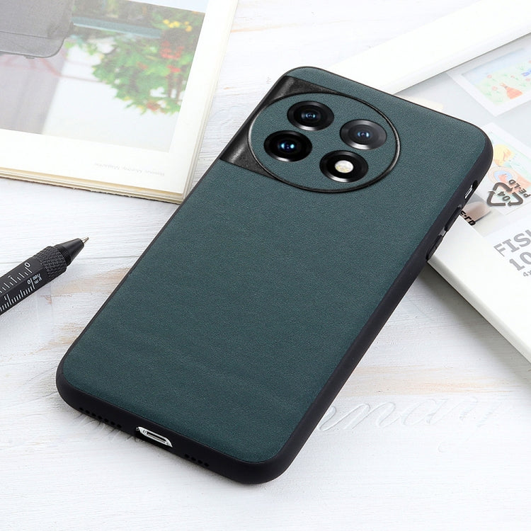 For OnePlus Ace 2 / 11R Lambskin Texture Genuine Leather Phone Case(Green) - free shipping - PMC TechLife - Order now!