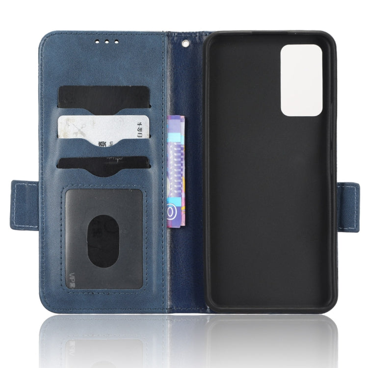 For TCL 405 / 406 T506D Symmetrical Triangle Leather Phone Case(Blue) - free shipping - PMC TechLife - Order now!