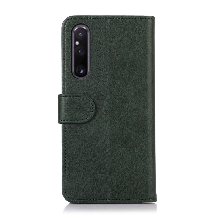 For Sony Xperia 1 V Cow Texture Leather Phone Case(Green) - Sony Cases by PMC Jewellery | Online Shopping South Africa | PMC Jewellery