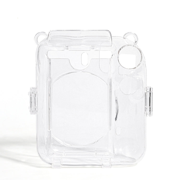 For FUJIFILM instax mini 12 Crystal Hard Acrylic Camera Case with Shoulder Strap(DIY Milk Cow) - Protective Case by PMC TechLife | Online Shopping South Africa | PMC TechLife