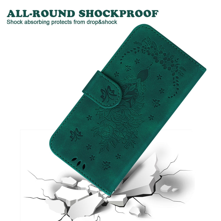For Xiaomi Redmi 12C / 11A Butterfly Rose Embossed Leather Phone Case(Green) - free shipping - PMC TechLife - Order now!