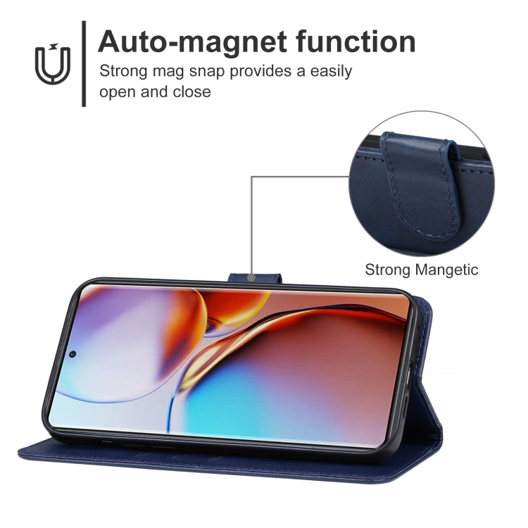 For Motorola Edge 40 Leather Phone Case(Blue) - free shipping - PMC TechLife - Order now!