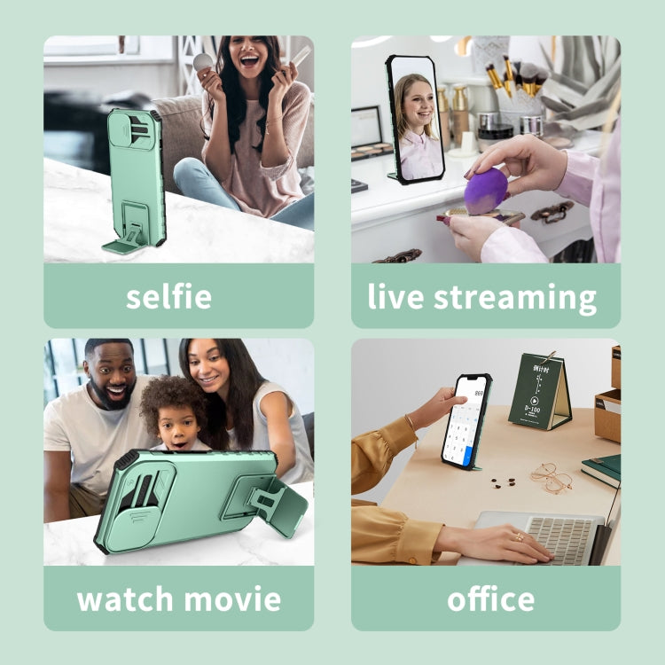 For Xiaomi Redmi Note 12 Pro 5G / Poco X5 Pro Stereoscopic Holder Sliding Camshield Phone Case(Light Blue) - free shipping - PMC TechLife - Order now!