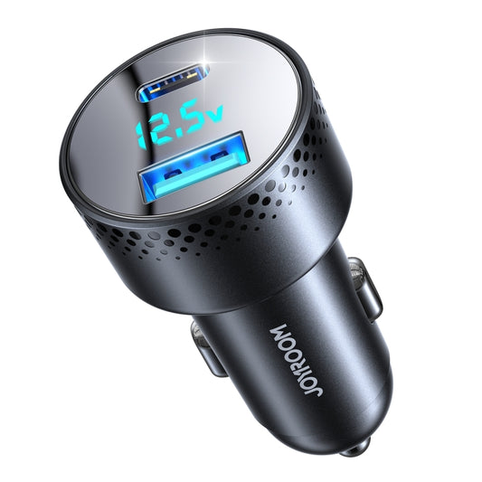 JOYROOM JR-CCD01 53W QC + PD Dual Port Digital Display Car Charger(Black) - Car Charger by JOYROOM | Online Shopping South Africa | PMC Jewellery
