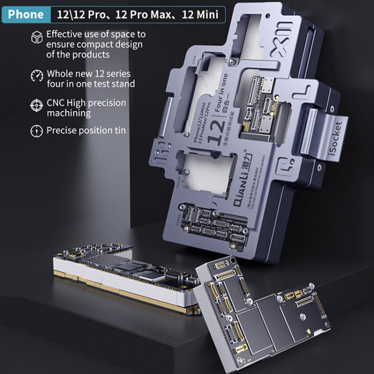 Qianli iSocket Motherboard Layered Test Fixture For iPhone 12 Series - Repair Fixture by QIANLI | Online Shopping South Africa | PMC Jewellery | Buy Now Pay Later Mobicred