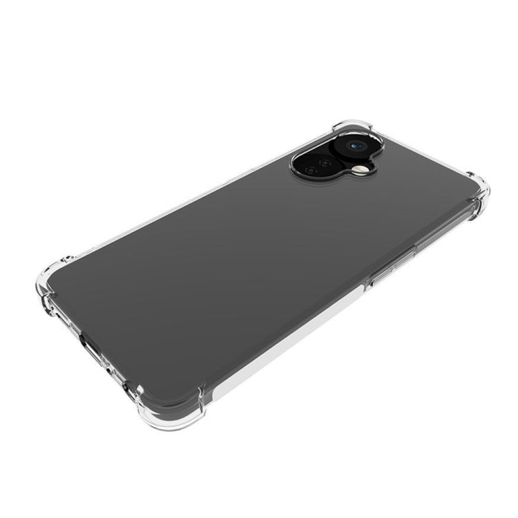 For OnePlus Nord CE 3 Lite Shockproof Non-slip Thickening TPU Phone Case(Transparent) - OnePlus Cases by PMC Jewellery | Online Shopping South Africa | PMC Jewellery