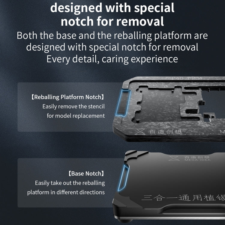 For Huawei Nova 6 5G / Honor V30 Qianli Mega-idea Multi-functional Middle Frame Positioning BGA Reballing Platform - free shipping - PMC TechLife - Order now!