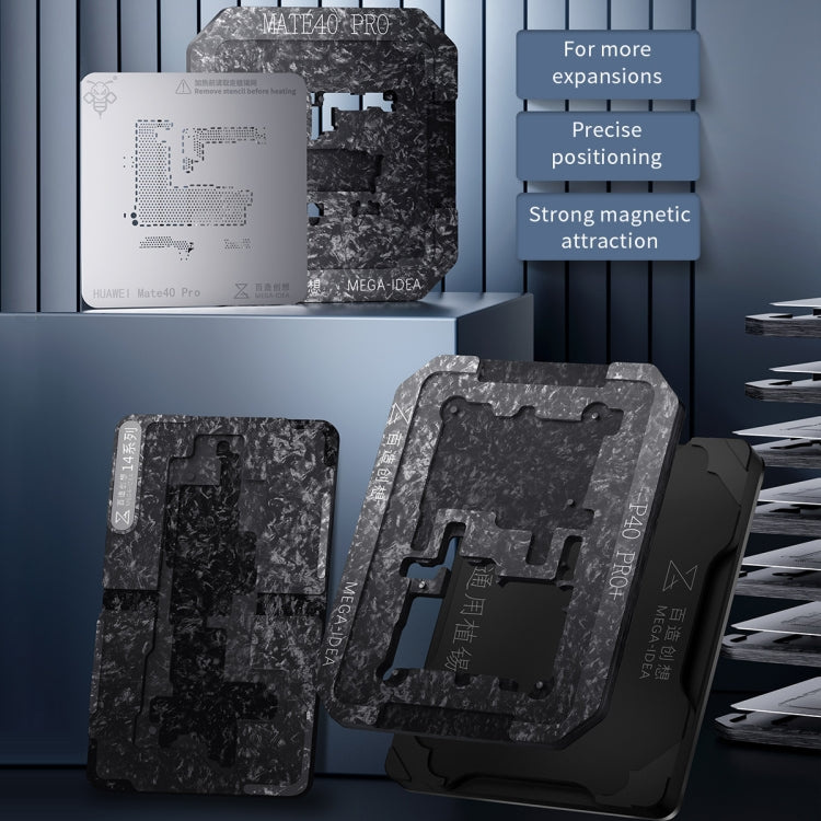 For Huawei Mate 50 Pro B Qianli Mega-idea Multi-functional Middle Frame Positioning BGA Reballing Platform - free shipping - PMC TechLife - Order now!