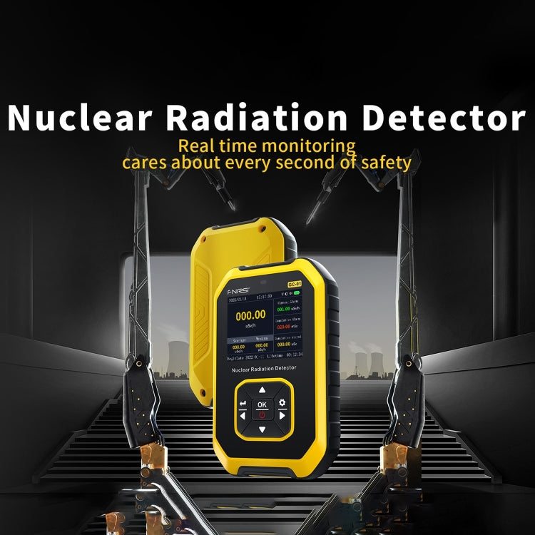 Fnirsi GC01 Home Lndustrial Marble Radioactive X / Y Ray Nuclear Radiation Detector Geiger Counter(Yellow) - Radiation Detector by FNIRSI | Online Shopping South Africa | PMC Jewellery | Buy Now Pay Later Mobicred