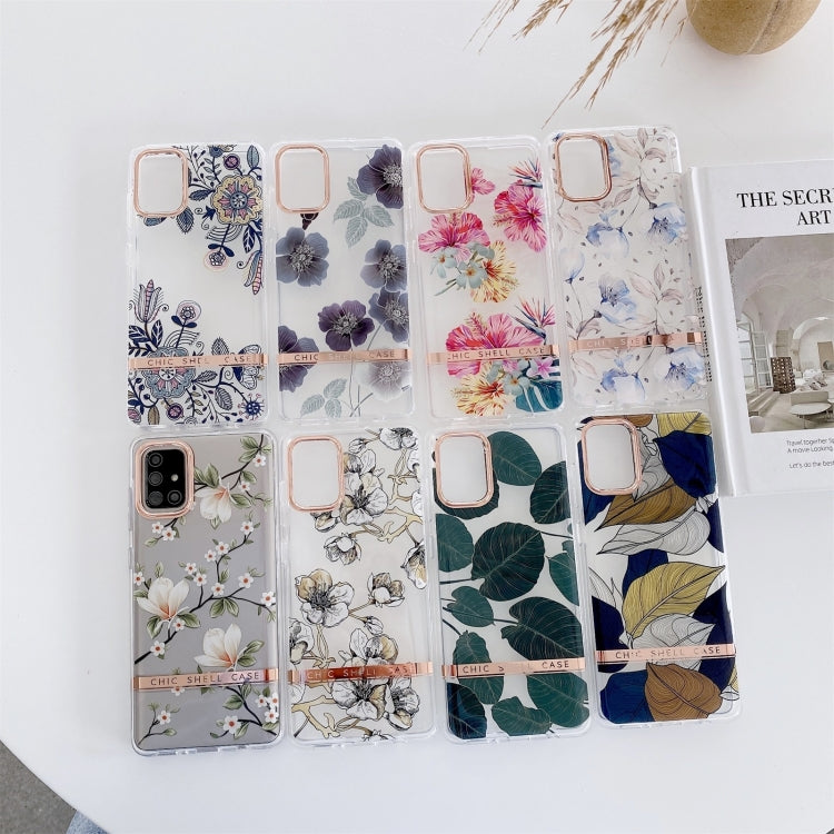 For Samsung Galaxy A14 5G High Translucent Electroplating Flower Pattern TPU + PC Phone Case(Hibiscus) - free shipping - PMC TechLife - Order now!