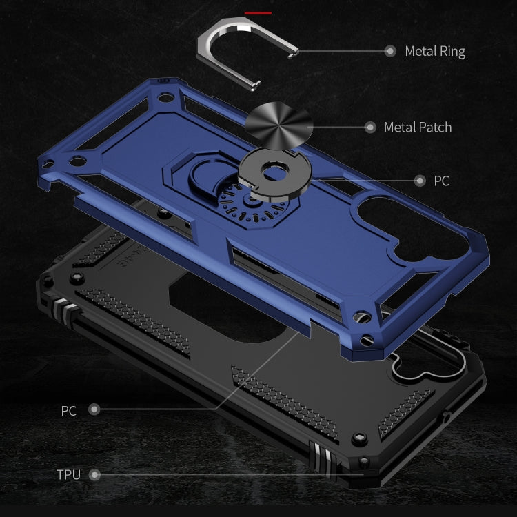 For Samsung Galaxy A24 4G Shockproof TPU + PC Phone Case(Blue) - free shipping - PMC TechLife - Order now!
