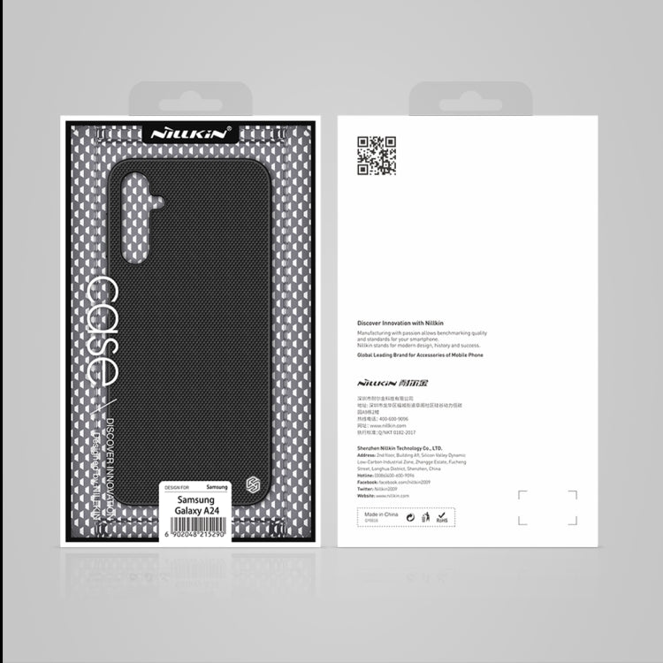 For Samsung Galaxy A24 NILLKIN Shockproof TPU + PC Textured Phone Case(Black) - Galaxy Phone Cases by NILLKIN | Online Shopping South Africa | PMC Jewellery