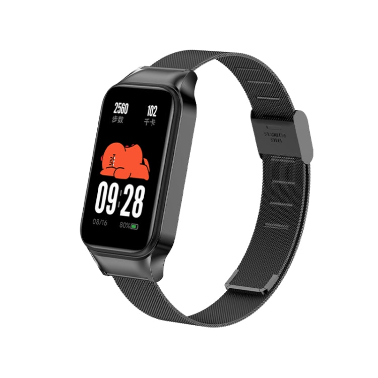 For Redmi Band 2 Milan Buckle Metal Watch Band(Black) - Smart Wear by PMC Jewellery | Online Shopping South Africa | PMC Jewellery