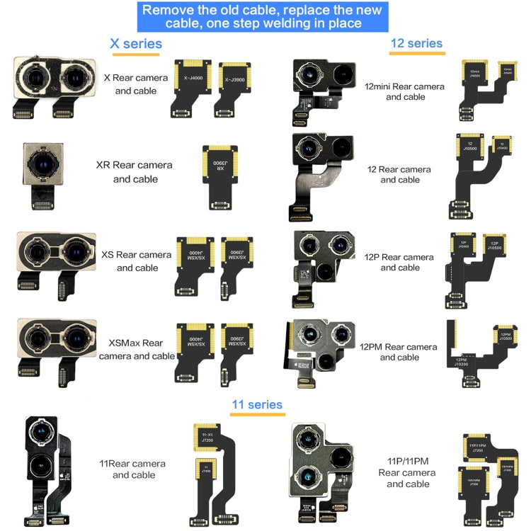 For iPhone 12 Pro Max J10500 i2C Back Facing Telephoto Camera Cable - Flex Cable by i2C | Online Shopping South Africa | PMC TechLife | Buy Now Pay Later Mobicred