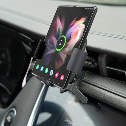 For Samsung Galaxy Z Fold4 / 3 S7 Dual Coil Car Phone Holder Wireless Charger - Wireless Charger Holders by PMC Jewellery | Online Shopping South Africa | PMC Jewellery