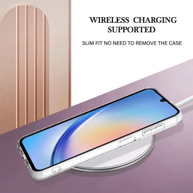 For Samsung Galaxy A24 Electroplating Marble Dual-side IMD Phone Case(Purple 001) - free shipping - PMC TechLife - Order now!