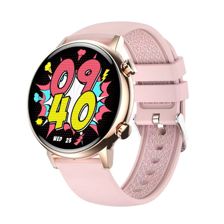 HK39 1.1 inch Smart Silicone Strap Watch Supports Bluetooth Call/Blood Oxygen Monitoring(Pink) - Smart Wear by PMC Jewellery | Online Shopping South Africa | PMC Jewellery