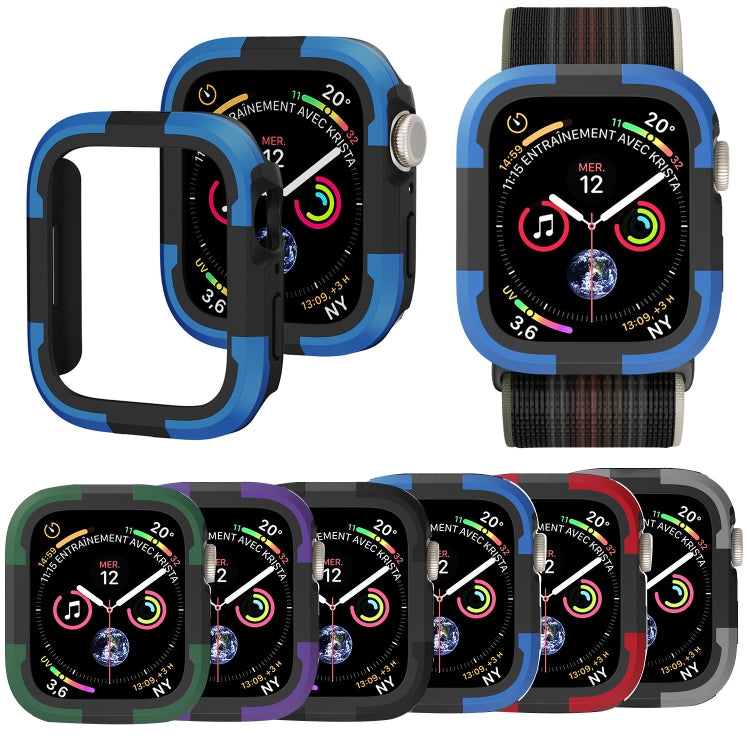 For Apple Watch Series SE 2&6&SE&5&4 40mm Armor Frame Watch Case(Black) - Smart Wear by PMC Jewellery | Online Shopping South Africa | PMC Jewellery