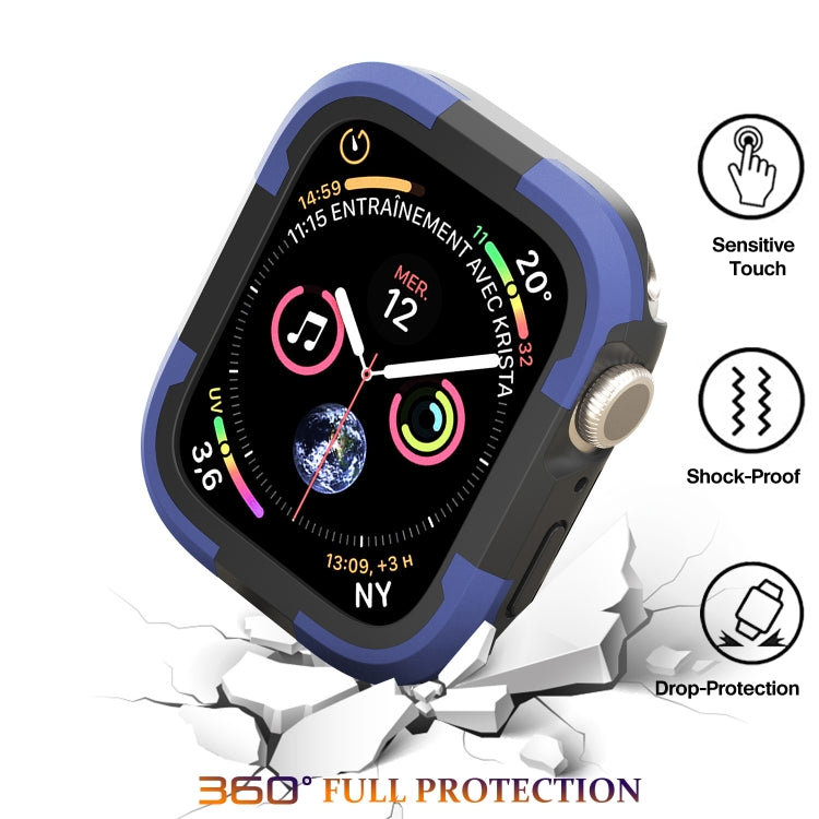 For Apple Watch Series 8 & 7 45mm Armor Frame Watch Case(Purple) - Smart Wear by PMC TechLife | Online Shopping South Africa | PMC TechLife