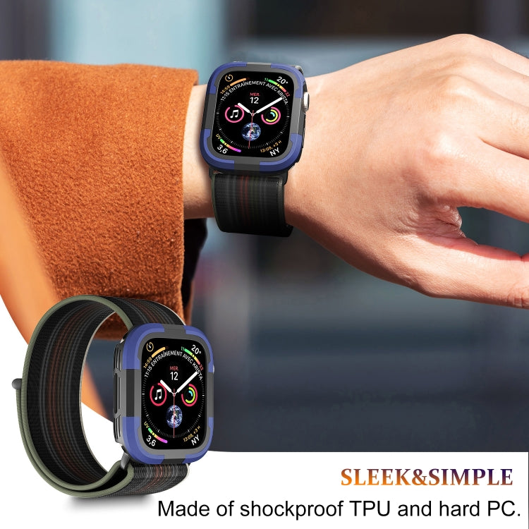 For Apple Watch Series 8 & 7 45mm Armor Frame Watch Case(Purple) - Smart Wear by PMC TechLife | Online Shopping South Africa | PMC TechLife