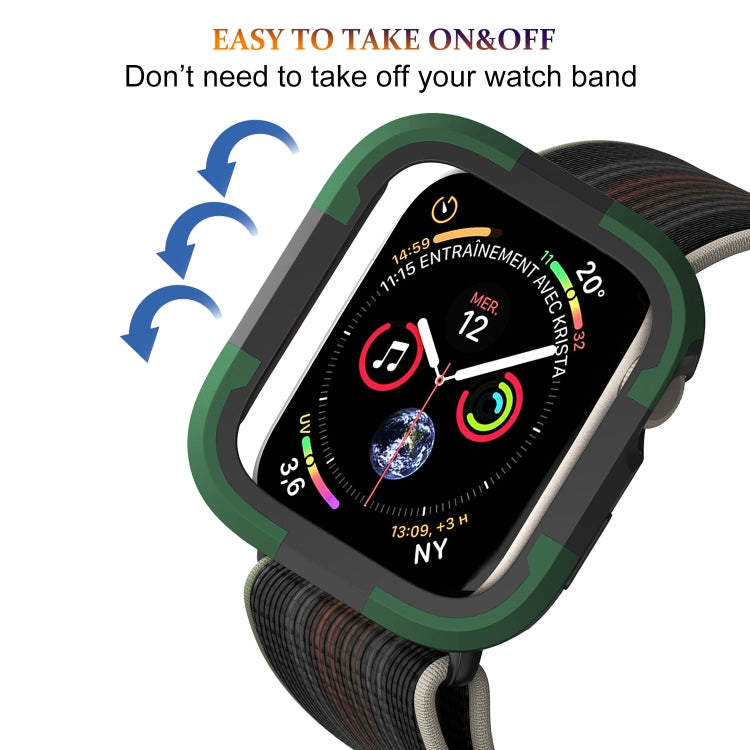 For Apple Watch Ultra 49mm Armor Frame Watch Case(Green) - Smart Wear by PMC TechLife | Online Shopping South Africa | PMC TechLife