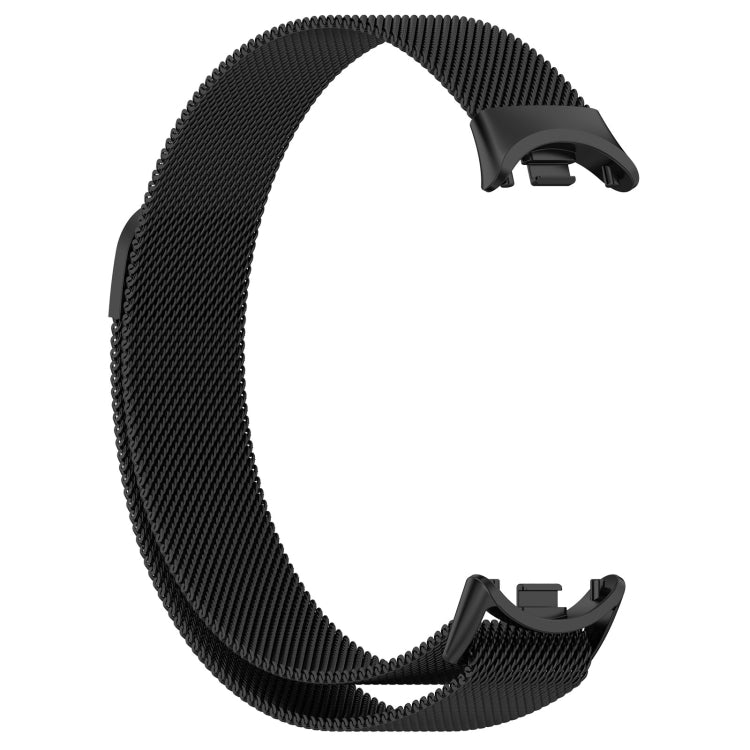 For Xiaomi Mi Band 8 Milanese Metal Watch Band(Black) - Smart Wear by PMC Jewellery | Online Shopping South Africa | PMC Jewellery