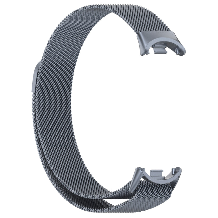 For Xiaomi Mi Band 8 Milanese Metal Watch Band(Space Grey) - Smart Wear by PMC TechLife | Online Shopping South Africa | PMC TechLife