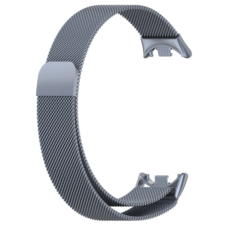 For Xiaomi Mi Band 8 Milanese Metal Watch Band(Space Grey) - Smart Wear by PMC TechLife | Online Shopping South Africa | PMC TechLife