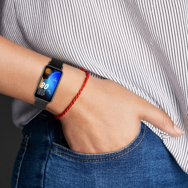 For Huawei Band 10 / 9 / 8 Milanese Metal Watch Band(Gold) - Watch Bands by PMC TechLife | Online Shopping South Africa | PMC TechLife | Buy Now Pay Later Mobicred
