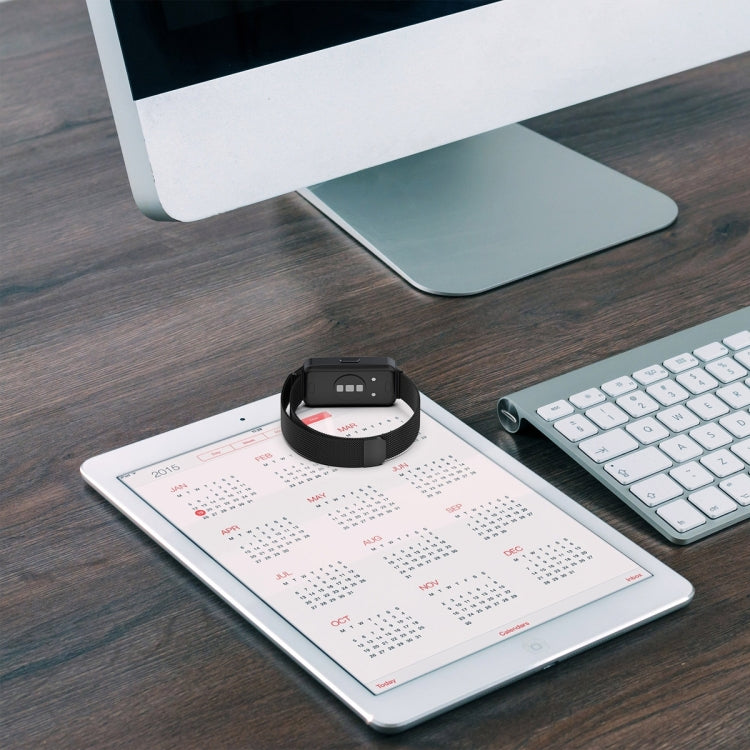 For Huawei Band 10 / 9 / 8 Milanese Metal Watch Band(Space Grey) - Watch Bands by PMC TechLife | Online Shopping South Africa | PMC TechLife | Buy Now Pay Later Mobicred
