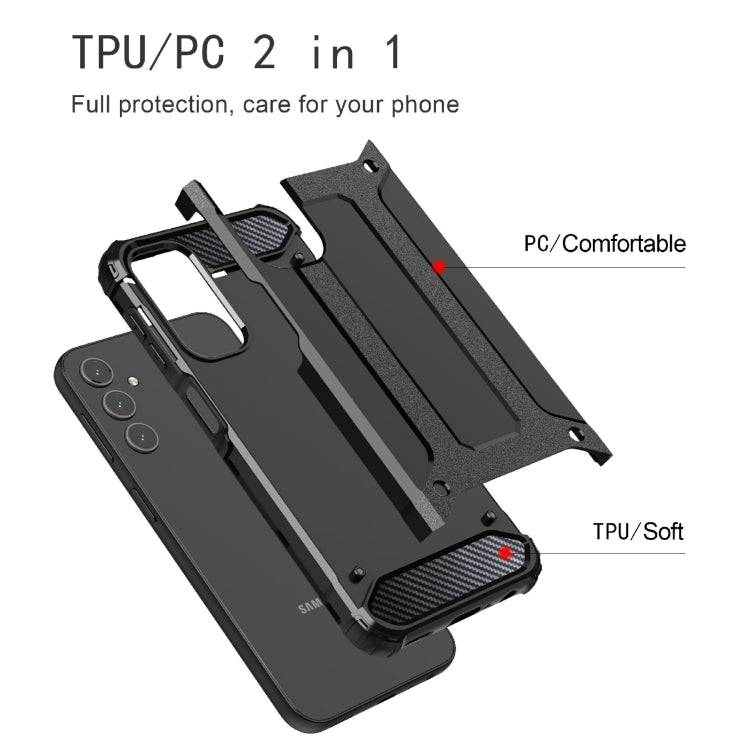 For Samsung Galaxy A24 Magic Armor TPU Hard PC Phone Case(Navy Blue) - free shipping - PMC TechLife - Order now!
