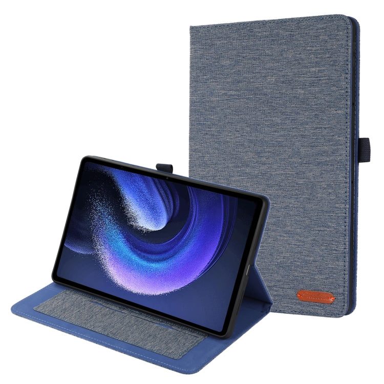 For Xiaomi Pad 6 / Pad 6 Pro Fabric Leather Tablet Case(Blue) - free shipping - PMC TechLife - Order now!