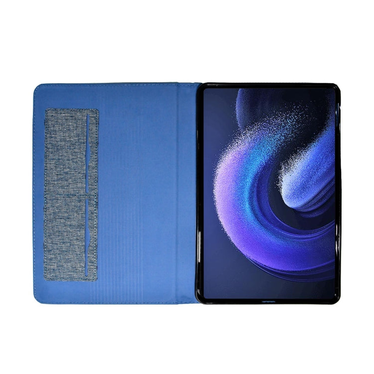 For Xiaomi Pad 6 / Pad 6 Pro Fabric Leather Tablet Case(Blue) - free shipping - PMC TechLife - Order now!