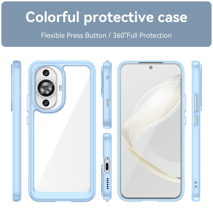 For Huawei Nova 11 Colorful Series Acrylic + TPU Phone Case(Blue) - Huawei Cases by PMC Jewellery | Online Shopping South Africa | PMC Jewellery