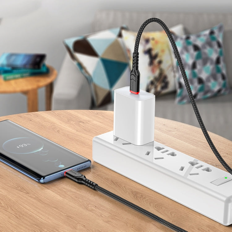 hoco X59 Victory 60W USB-C / Type-C to USB-C / Type-C Charging Data Dable, Length:1m(Blue) - USB-C & Type-C Cable by hoco | Online Shopping South Africa | PMC Jewellery