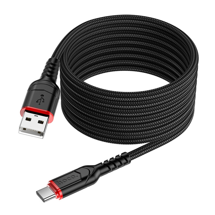 hoco X59 Victory 3A USB to USB-C / Type-C Charging Data Dable, Length:2m(Red) - USB-C & Type-C Cable by hoco | Online Shopping South Africa | PMC Jewellery