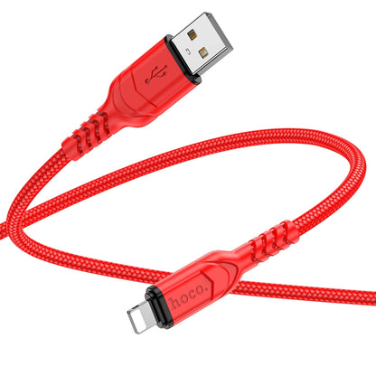 hoco X59 Victory 2.4A USB to 8 Pin Charging Data Dable, Length:2m(Black) - Normal Style Cable by hoco | Online Shopping South Africa | PMC Jewellery