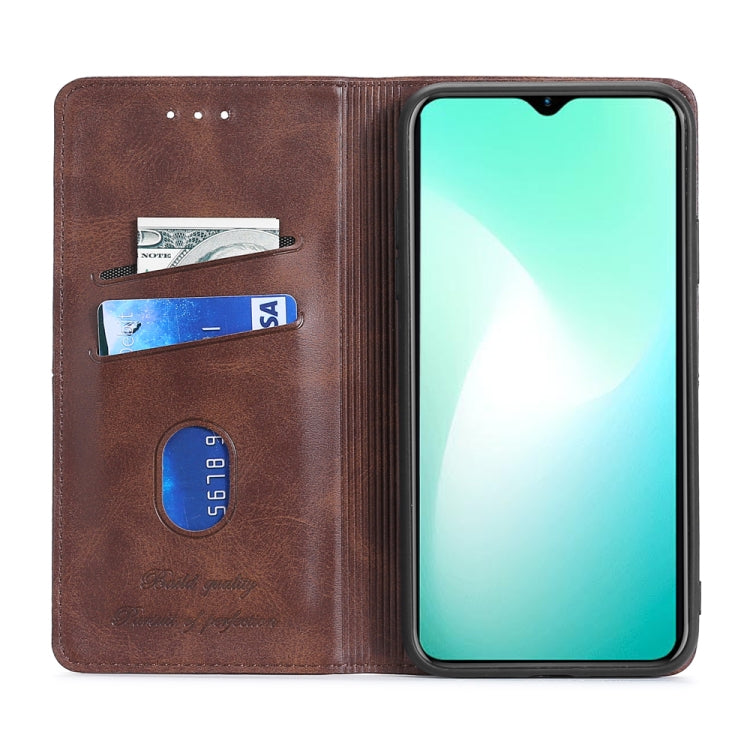 For Infinix Smart 7 Cow Texture Magnetic Horizontal Flip Leather Phone Case(Blue) - Infinix Cases by PMC Jewellery | Online Shopping South Africa | PMC Jewellery