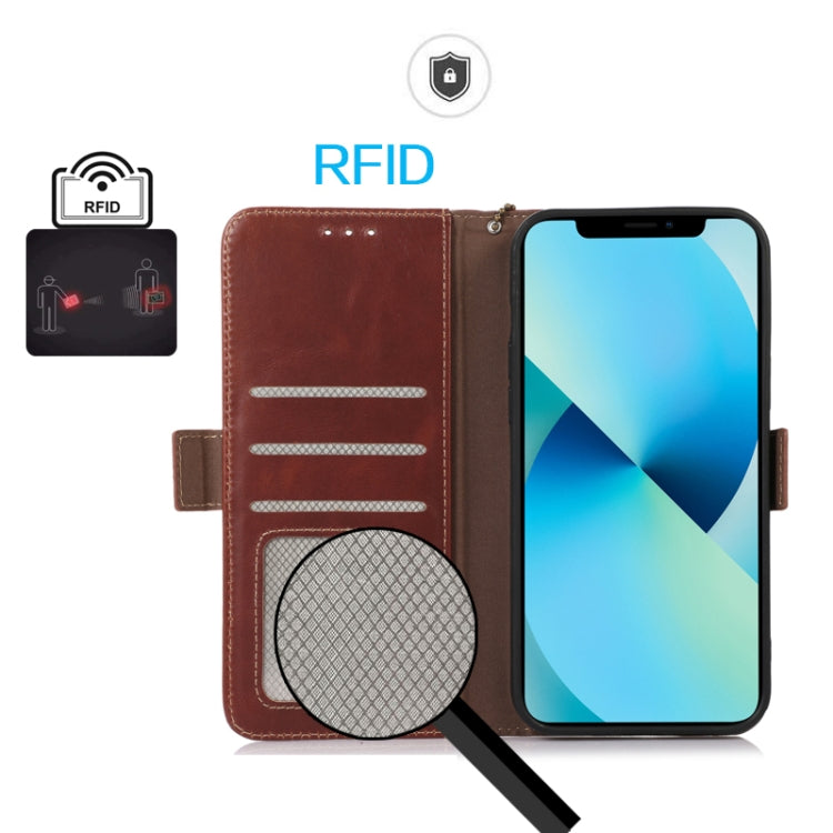 For Xiaomi 13 Ultra Crazy Horse Top Layer Cowhide Leather Phone Case(Brown) - Xiaomi Cases by PMC TechLife | Online Shopping South Africa | PMC TechLife | Buy Now Pay Later Mobicred