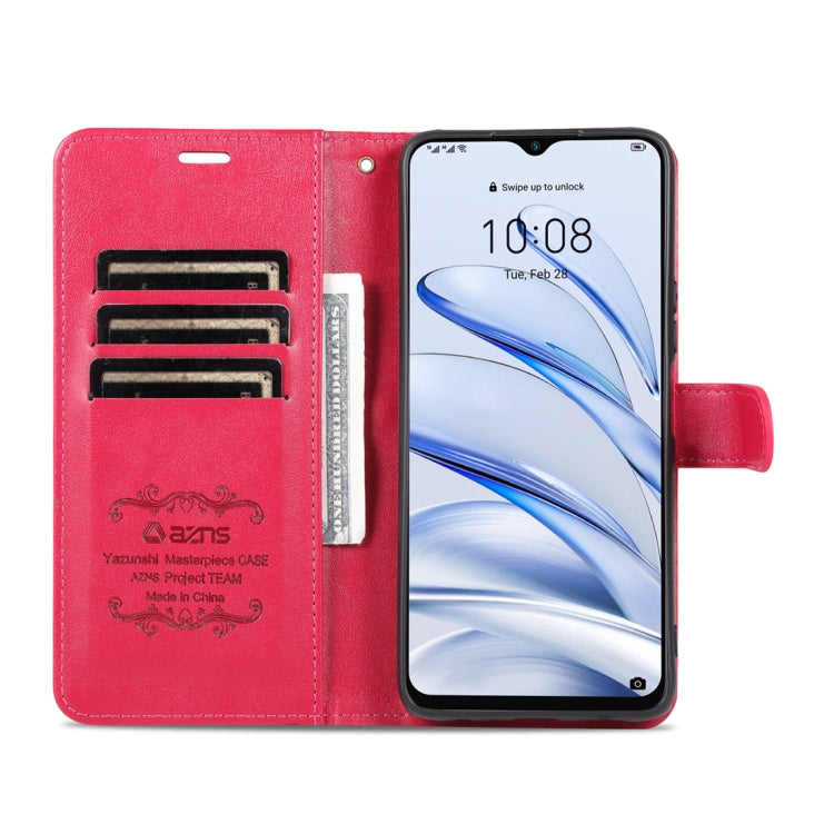 For Honor 70 Lite AZNS Sheepskin Texture Flip Leather Phone Case(Red) - free shipping - PMC TechLife - Order now!