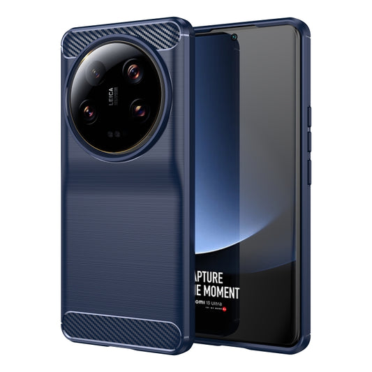 For Xiaomi 13 Ultra Carbon Fiber Brushed Texture TPU Case(Navy) - 13 Ultra Cases by PMC Jewellery | Online Shopping South Africa | PMC Jewellery