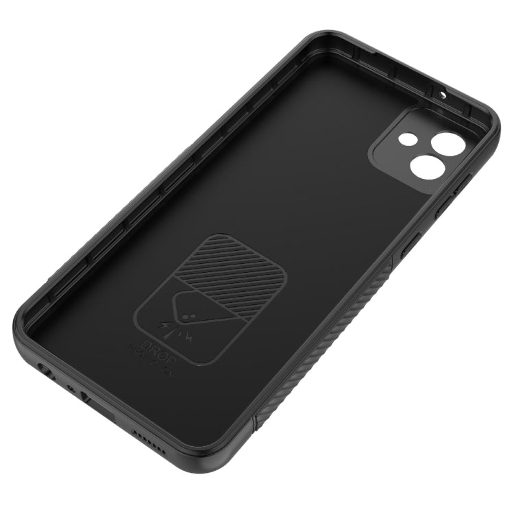 For Samsung Galaxy A04 4G Wavy Texture TPU Phone Case with Lens Film(Purple) - free shipping - PMC TechLife - Order now!