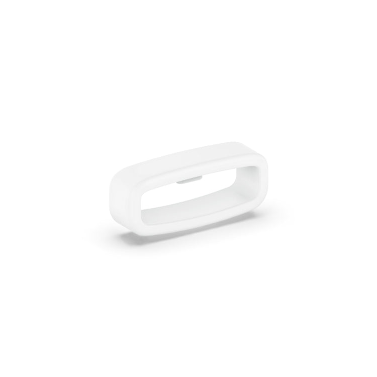 18mm 10pcs Universal Watch Band Fixed Silicone Ring Safety Buckle(White) -  by PMC TechLife | Online Shopping South Africa | PMC TechLife