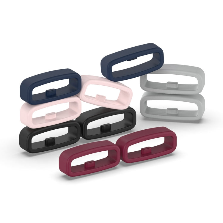 20mm 10pcs Universal Watch Band Fixed Silicone Ring Safety Buckle(Grey) -  by PMC TechLife | Online Shopping South Africa | PMC TechLife