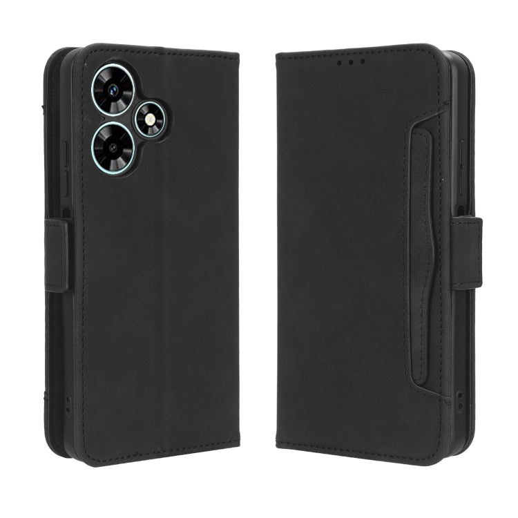 For Infinix Hot 30 4G X6831 Skin Feel Calf Texture Card Slots Leather Phone Case(Black) - Infinix Cases by PMC Jewellery | Online Shopping South Africa | PMC Jewellery