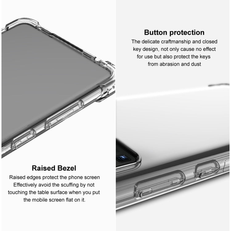 For Honor Magic5 Pro imak Shockproof Airbag TPU Phone Case(Transparent Black) - free shipping - PMC TechLife - Order now!