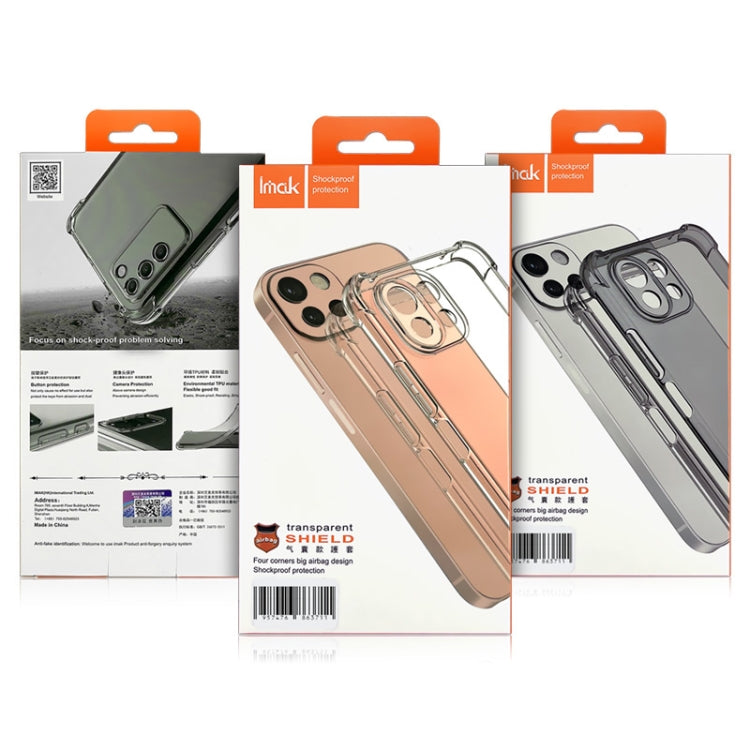 For Honor Magic5 Pro imak Shockproof Airbag TPU Phone Case(Transparent Black) - free shipping - PMC TechLife - Order now!