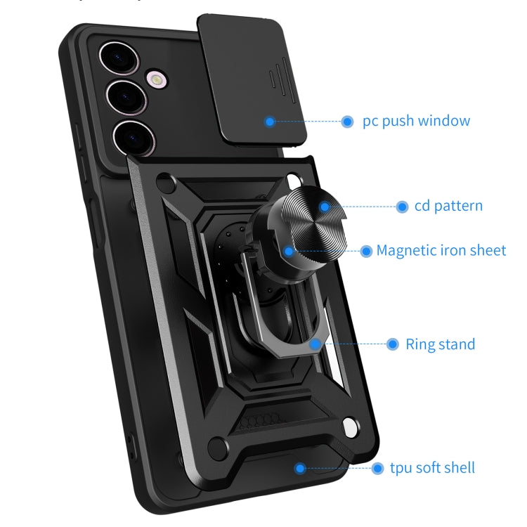 For Samsung Galaxy A24 4G Sliding Camera Cover Design TPU+PC Phone Case(Red) - free shipping - PMC TechLife - Order now!
